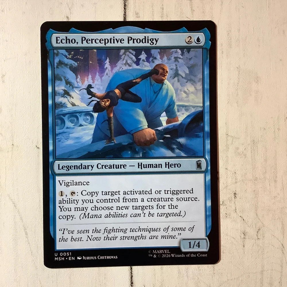 Echo Perceptive Prodigy 51 Marvel Super Heroes Magic the Gathering